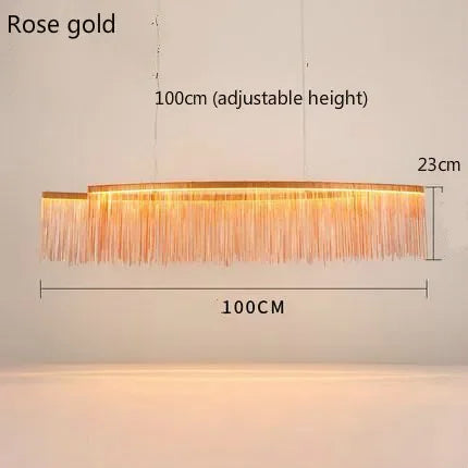 Gold Chain LED Chandelier