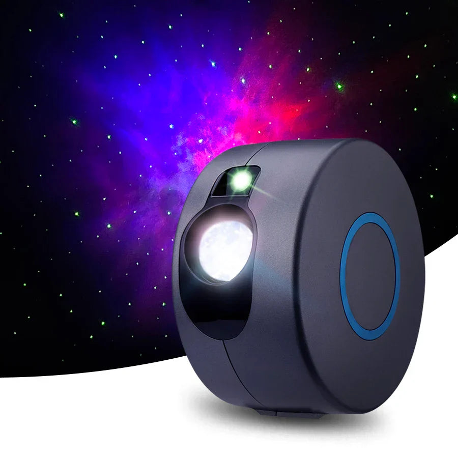 DecorBites™ Dynamic Galaxy Star Projector Light for Bedroom Games Room Party