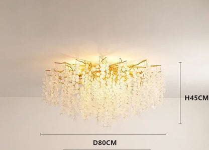 DecorBites™ Crystal Money Tree Chandelier - Modern LED Suspension Light for Luxury Living Areas