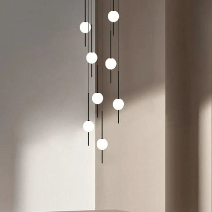 DecorBites™ Creative LED Chandeliers: Luxurious Design for Living Rooms, Large Lighting Fixtures for Staircases