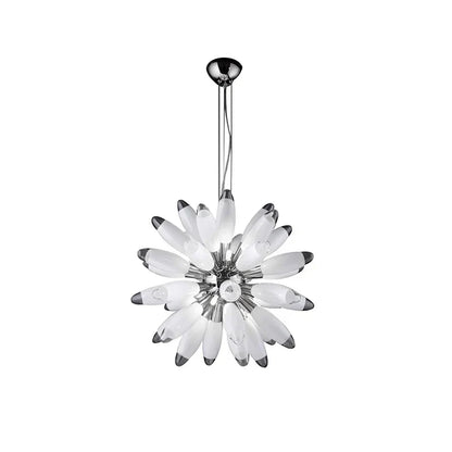 DecorBites™ LED Large Globe Chandelier with Glass Lampshades - Chrome or Gold Hardware