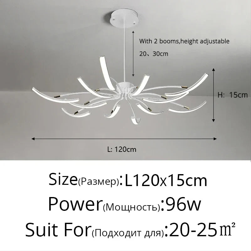 LED Bedroom Study Chandelier