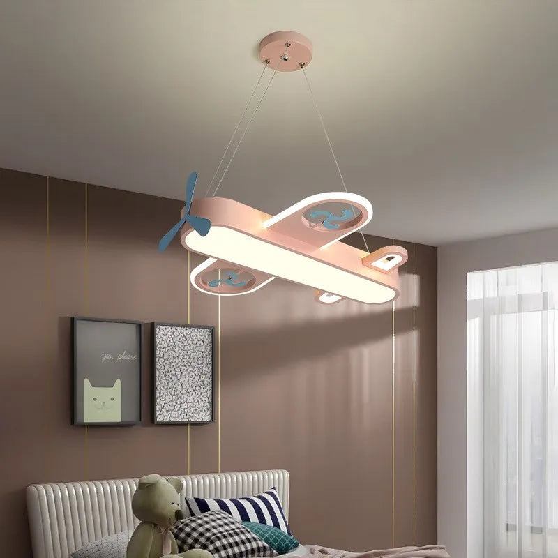 Metal Airplane Pendant Light