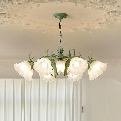 DecorBites™ French Retro LED Flower Chandelier for Bedroom, Restaurant, Living Room