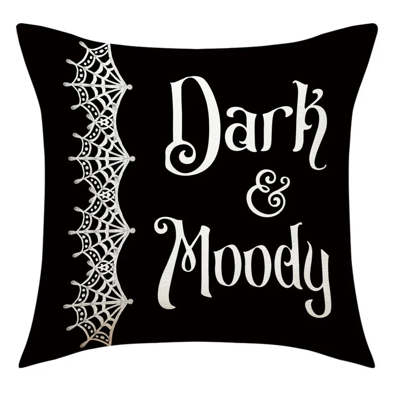 Pumpkin Witch Print Pillowcase
