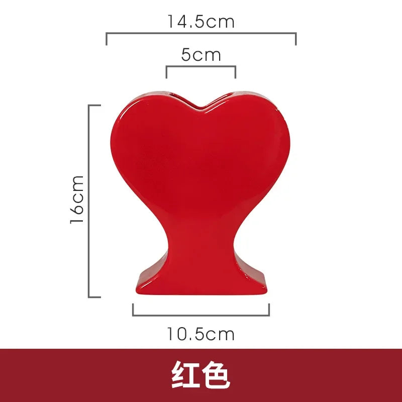 Porcelain Heart Vase