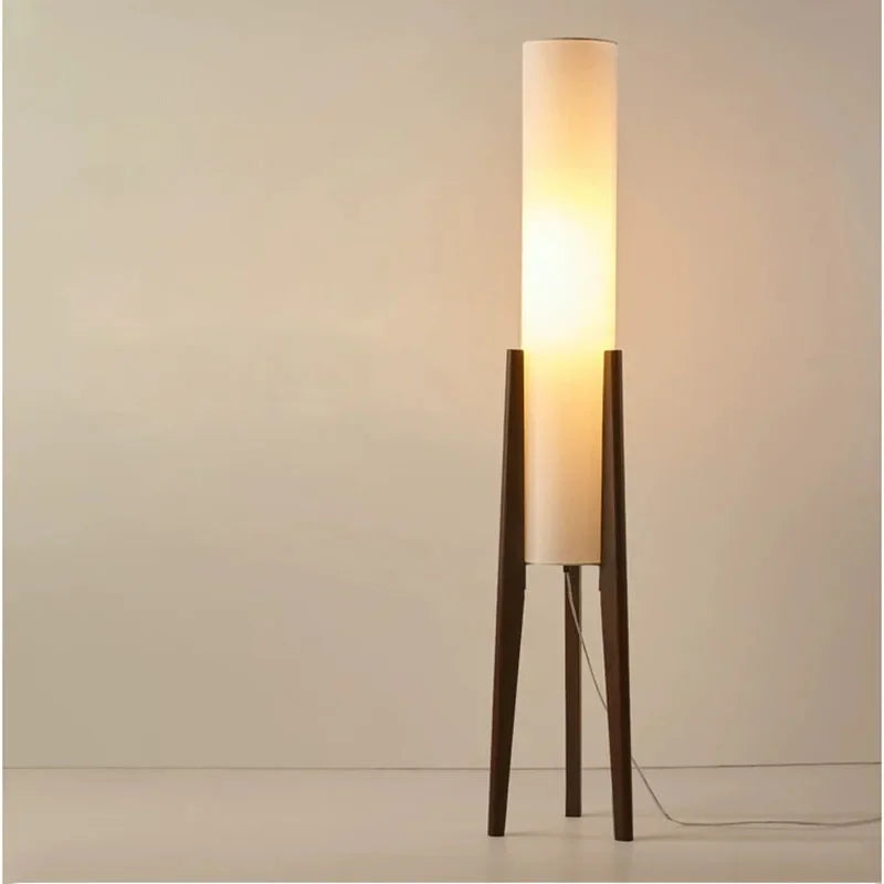 Wood Vintage Floor Lamp