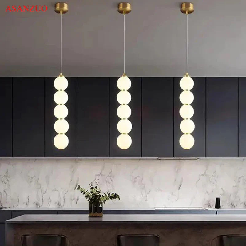 DecorBites™ Glass Ball Pendant Lights - Modern Nordic LED Creative Hanging Lamp for Home Decor