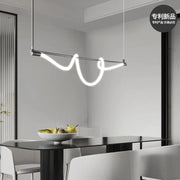 Gold Modern LED Chandelier 120cm Tricolor Light