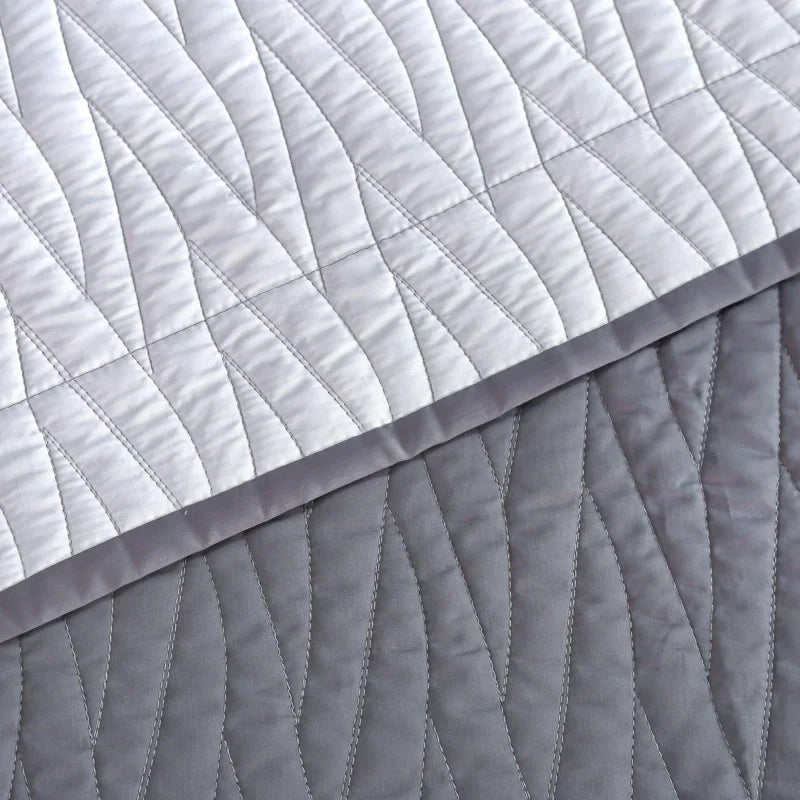 DecorBites™ Egyptian Cotton Quilt Set: Luxury European Style Bedding Set