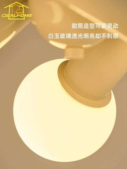 DecorBites™ Cream Wind LED Ceiling Light - Modern, Warm, Simple Home Decor