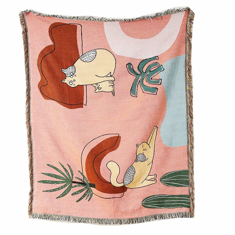 Gothic Cotton Tapestry Blanket