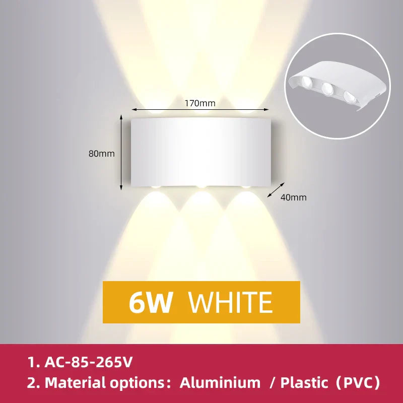 DecorBites™ LED Wall Light Indoor Outdoor Waterproof Fixture Garden Decor Home Lighting