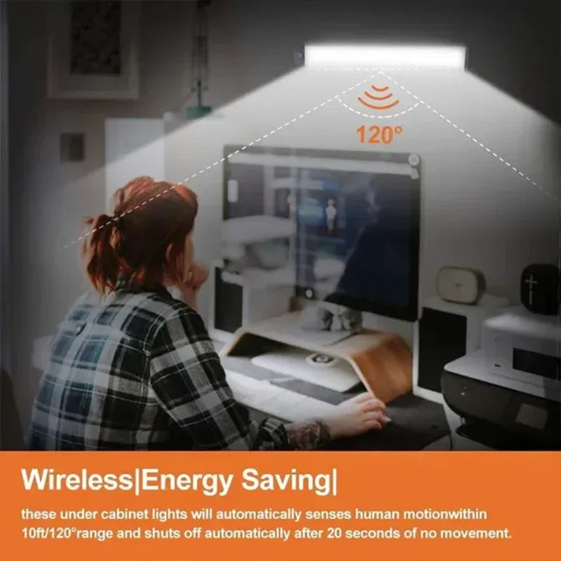 DecorBites™ Dimmable LED Motion Sensor Under Cabinet Light