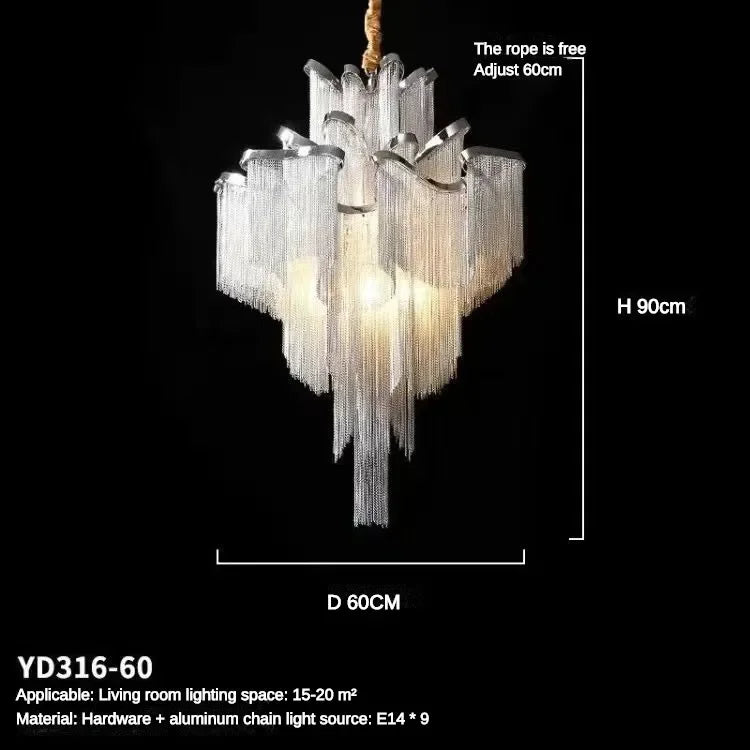 Flower Tassel Ceiling Light