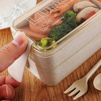 DecorBites™ 3-Layer Kids Bento Box Lunchbox, Microwave Safe Food Container, 900ML