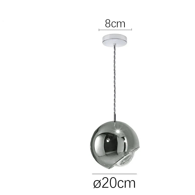 Gold Chrome Ball Pendant