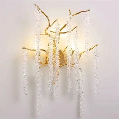 DecorBites™ Crystal LED Wall Light Sconces for Living Room Bedroom, Modern Interior Wall Lamp