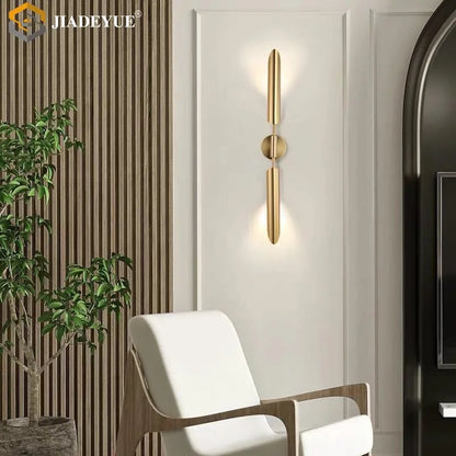 DecorBites™ Gold LED Single Head Wall Lamp for Living Room, Bedroom, and Corridor