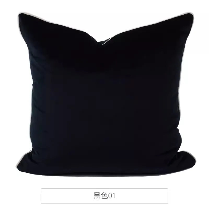 DecorBites™ Luxe Cheetah Halo Pillowcase: Decorative Tassel Cushion Cover GG Style