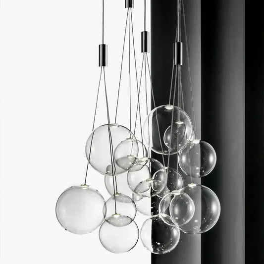 DecorBites™ Glass Ball LED Pendant Lamps: Stylish Lighting for Kitchen, Bedroom, Living & Dining Room