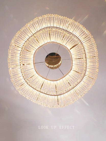 DecorBites™ Crystal Bead Chandelier LED Lights for Modern Luxury Home Decor & Bedroom