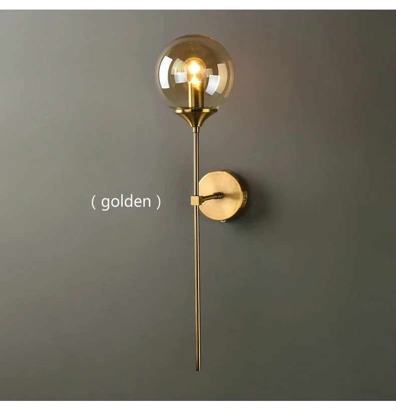 Round Glass Wall Sconce