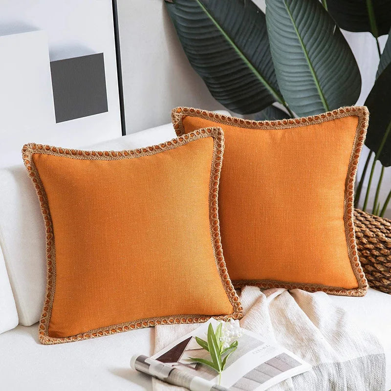 Cotton Linen Cushion Cover