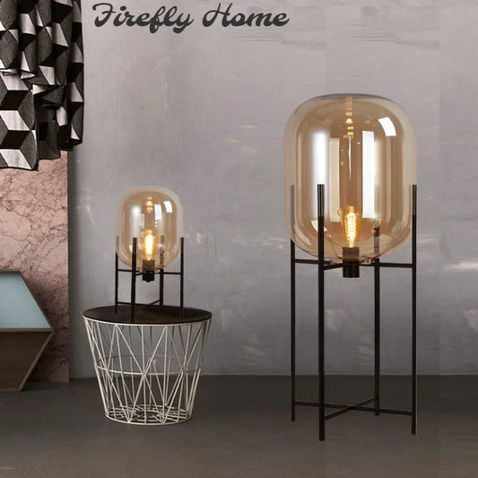 DecorBites™ Glass Ball LED Floor Lamp - Postmodern Scandinavian Design