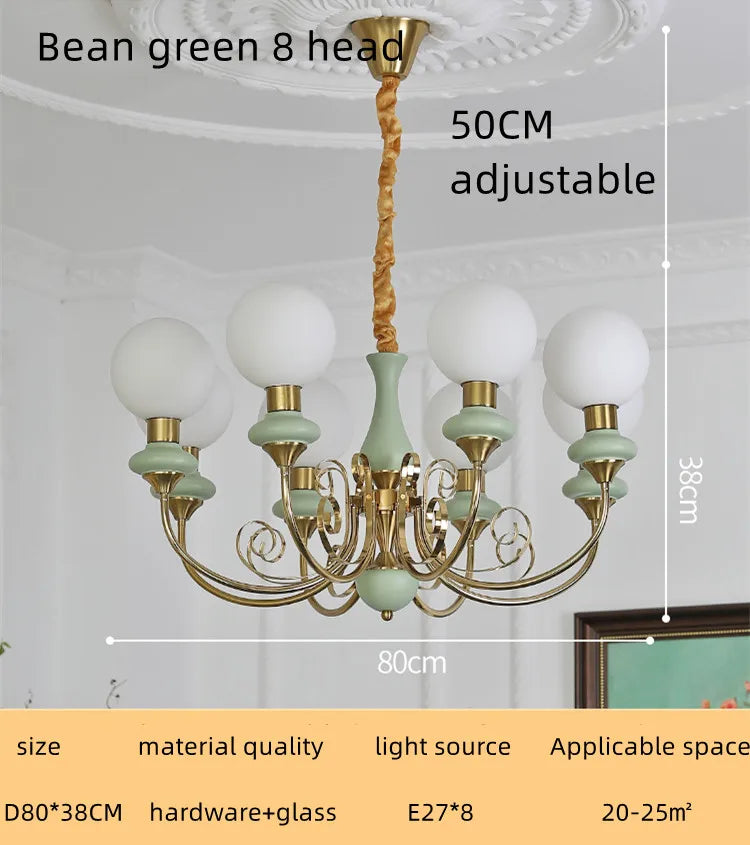 DecorBites™ Cream Style LED Chandelier for Bedroom, Living Room, Dining Room