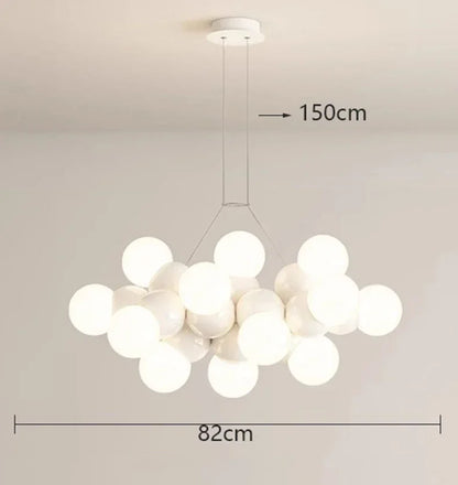 DecorBites™ Elegant Chandelier Ceiling Pendant Light Fixture for Dining Room, Salon & Indoor Lighting