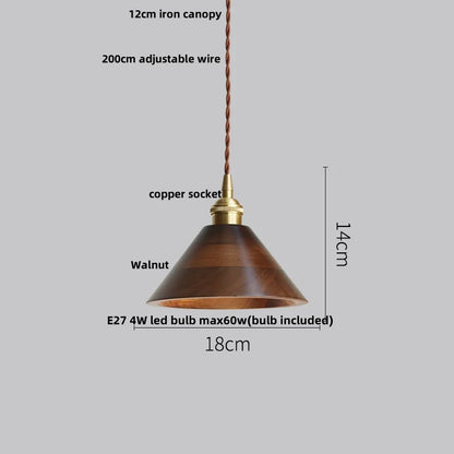 DecorBites™ Glass LED Pendant Lamp Copper Socket for Dining Living Room Decor