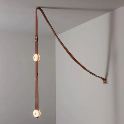 DecorBites™ Leather Marble Pendant Lights Luxury Dimmable Fixture Easy Installation Bedroom Living Room Lamp