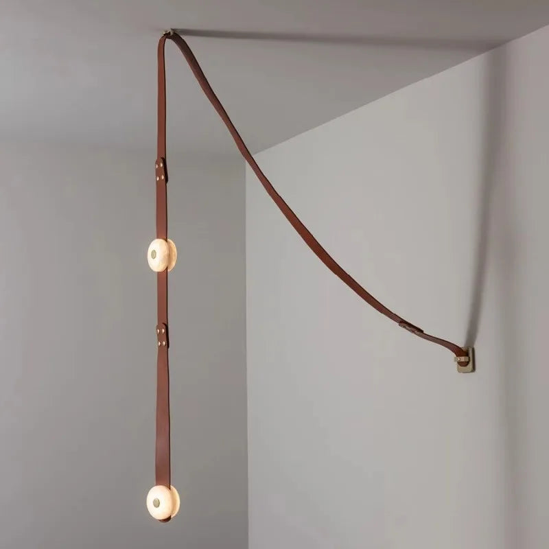 Leather Marble Dimmable Pendant