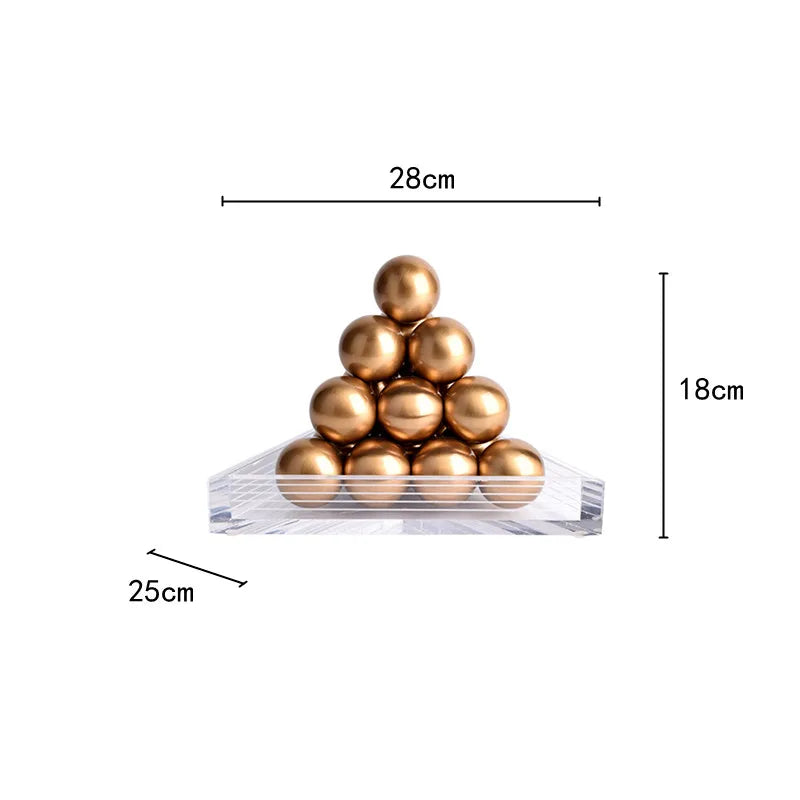 DecorBites™ Geometric Gold Tower Set for Stylish Home Decor