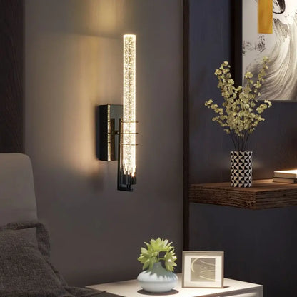 DecorBites™ Crystal Wall Sconce: Modern LED Decorative Light for Bedroom, Living Room & Corridor