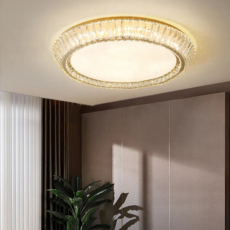 Gold Nordic Crystal Ceiling Light