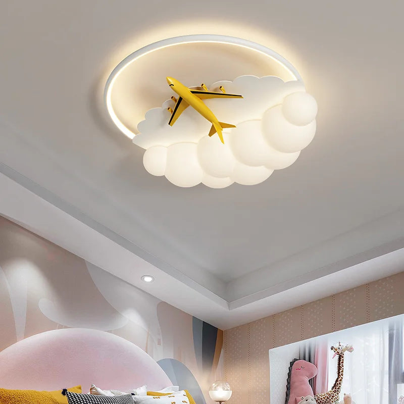 Gold Airplane Chandelier