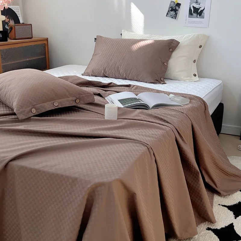 Cotton Satin Bed Sheet Set