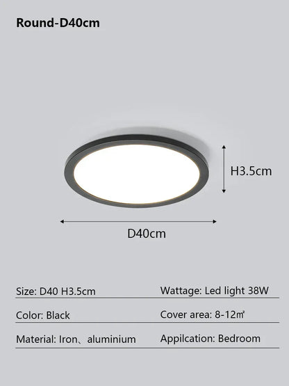DecorBites™ LED Ceiling Lamp: Modern Minimalist Rectangular Design for Living room, Bedroom, Indoor Lighting