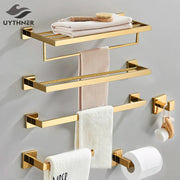 Gold Copper Bath Set