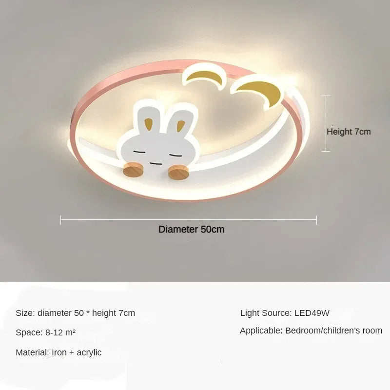 DecorBites™ Kids LED Chandelier: Children's Bedroom Ceiling Lamp for Study and Attic Lighting