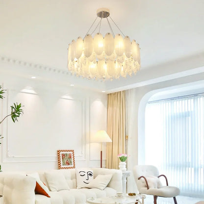 DecorBites™ Cream Wind LED Chandelier for Master Bedroom, Living Room & Children's Room