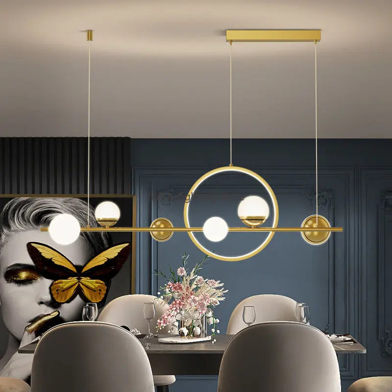 White Nordic Pendant Light 100cm Restaurant Style