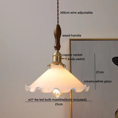 DecorBites™ Gray Glass LED Pendant Lamps, Nordic Modern Design for Bedroom, Living Room Lighting Fixtures