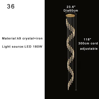 DecorBites™ High-ceiling Room Pendant Lights Adjustable Luxury Fixture