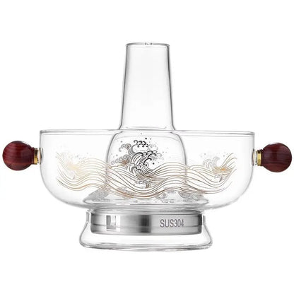 DecorBites™ Glass Hotpot: Thickened Heat-Resistant Crystal Pot for Home, Camping, Steaming & Boiling