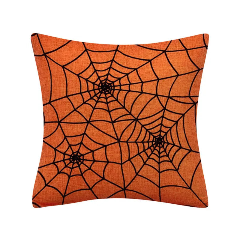 Linen Trick Treat Cushion Cover
