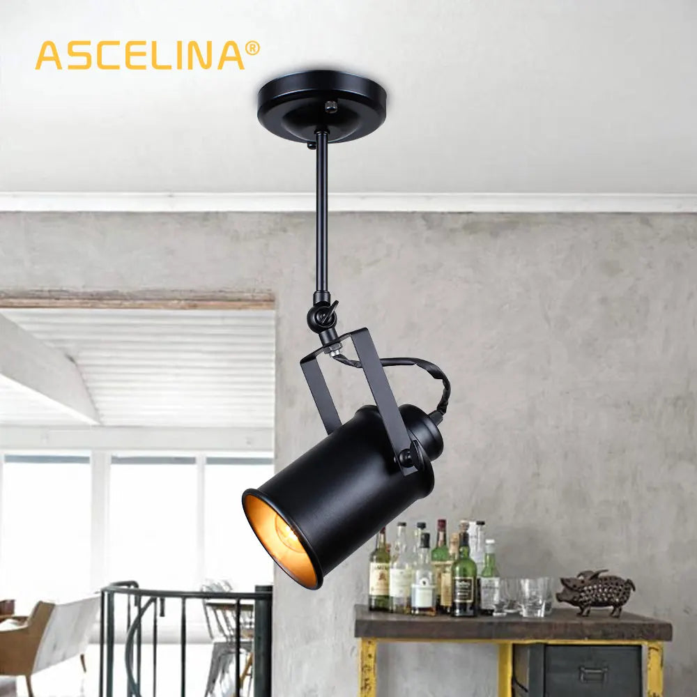 Black Retro Ceiling Lamp