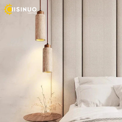 Wabi-Sabi Yellow Stone Cave Pendant Light